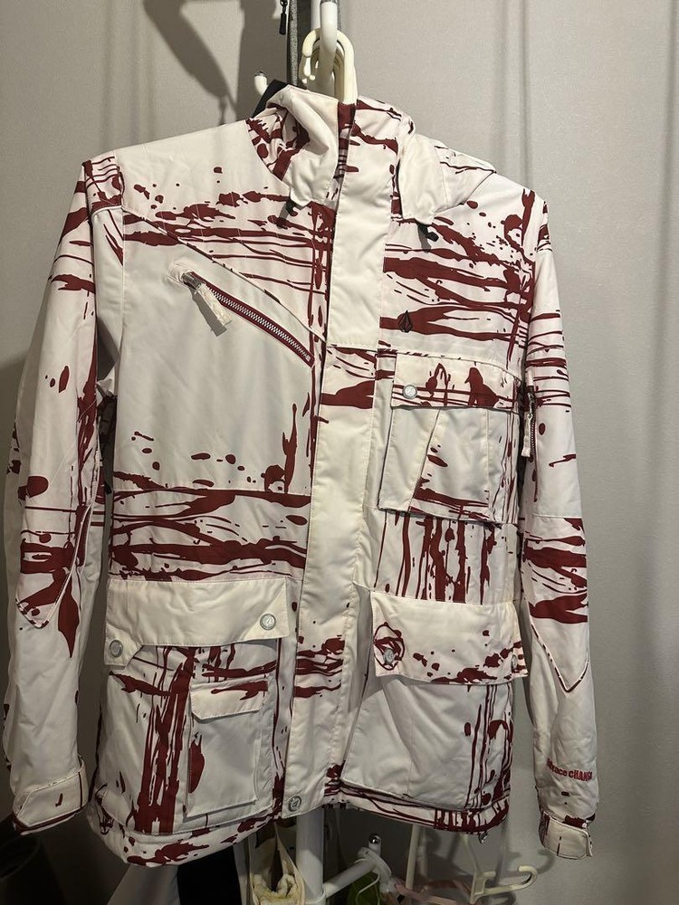 Volcom Snowboard Jacket Mens Size M White