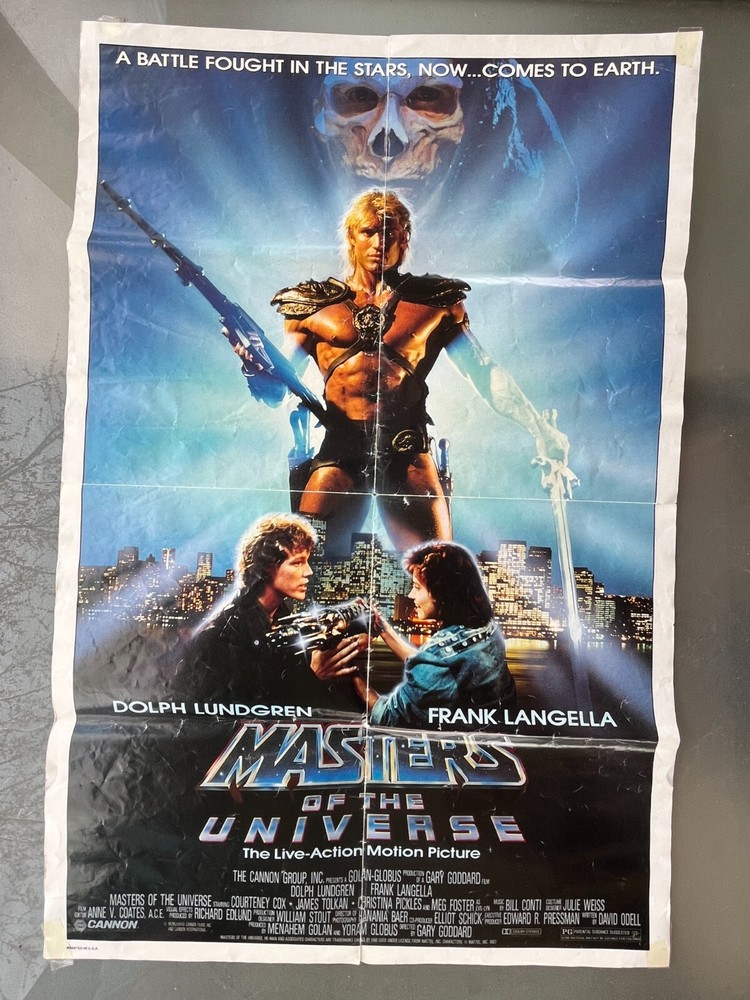 Vintage 1987 Masters of the Universe Original 18.5x28 Poster  