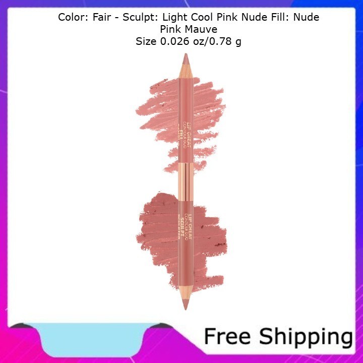 Charlotte Tilbury Super Nudes Lip Cheat Contour Duo Lip Liner Fair 0.78 g