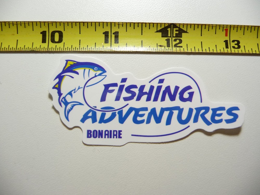 BONAIRE FISHING ADVENTURES DECAL STICKER FUN SPORT