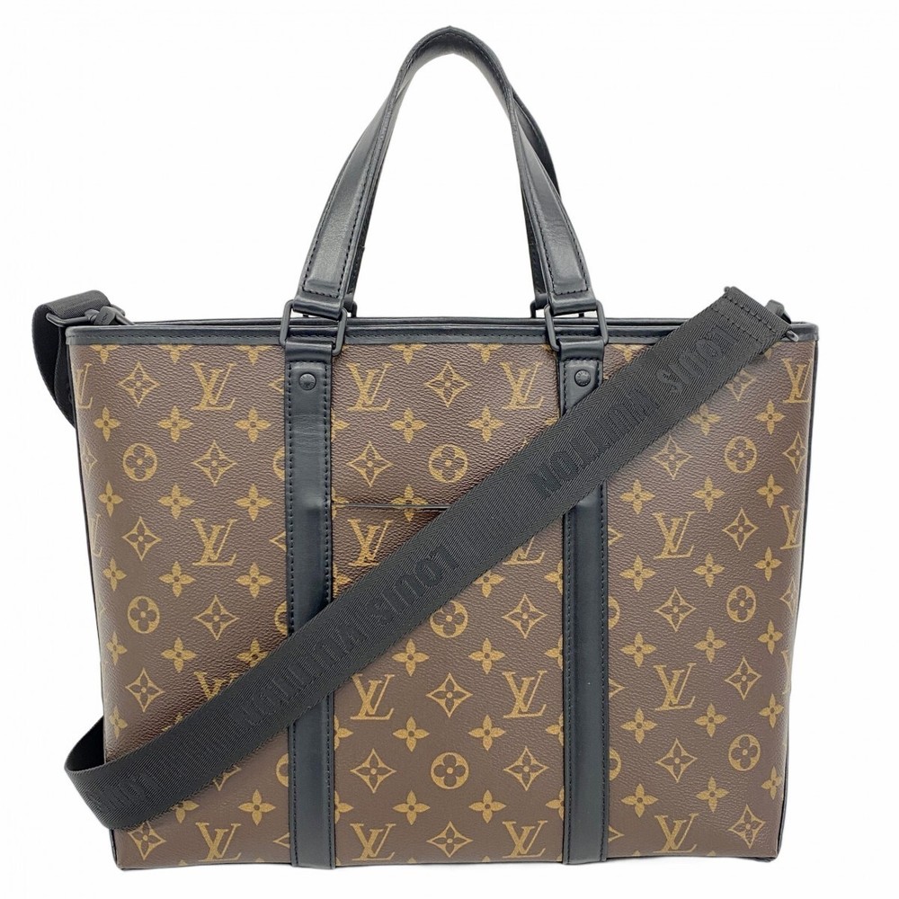 Louis Vuitton Monogram Macassar Weekend PM Tote Bag M45734