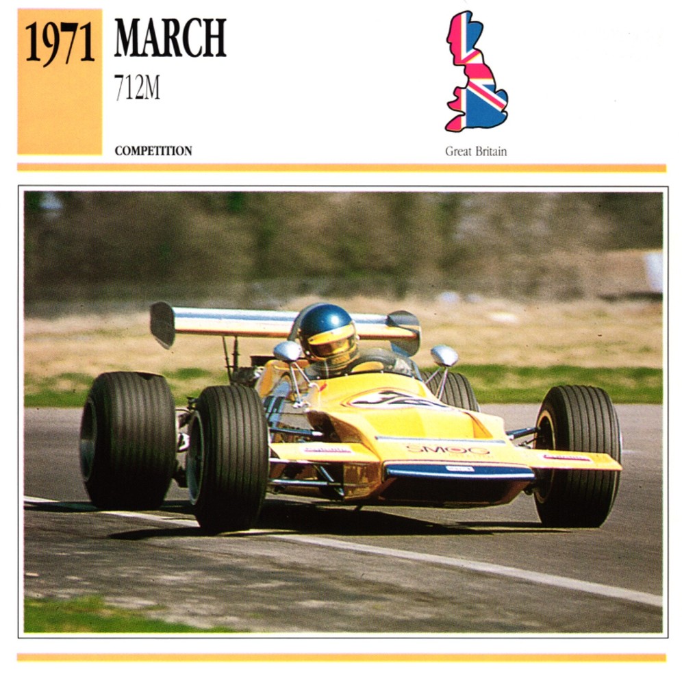 1971 March 712M F2 Racing Car with Collectors Club Card