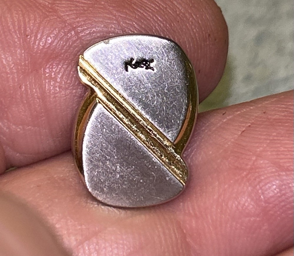 Yves Saint Laurent Genuine Sterling Silver Cufflink Unique Piece