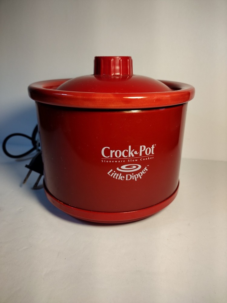 Red Little Dipper Slow Cooker with Plastic Lid