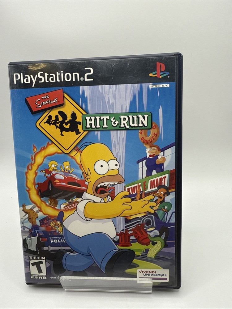 The Simpsons Hit & Run Black Label(PlayStation 2, PS2) ~CIB - Reg Card -
