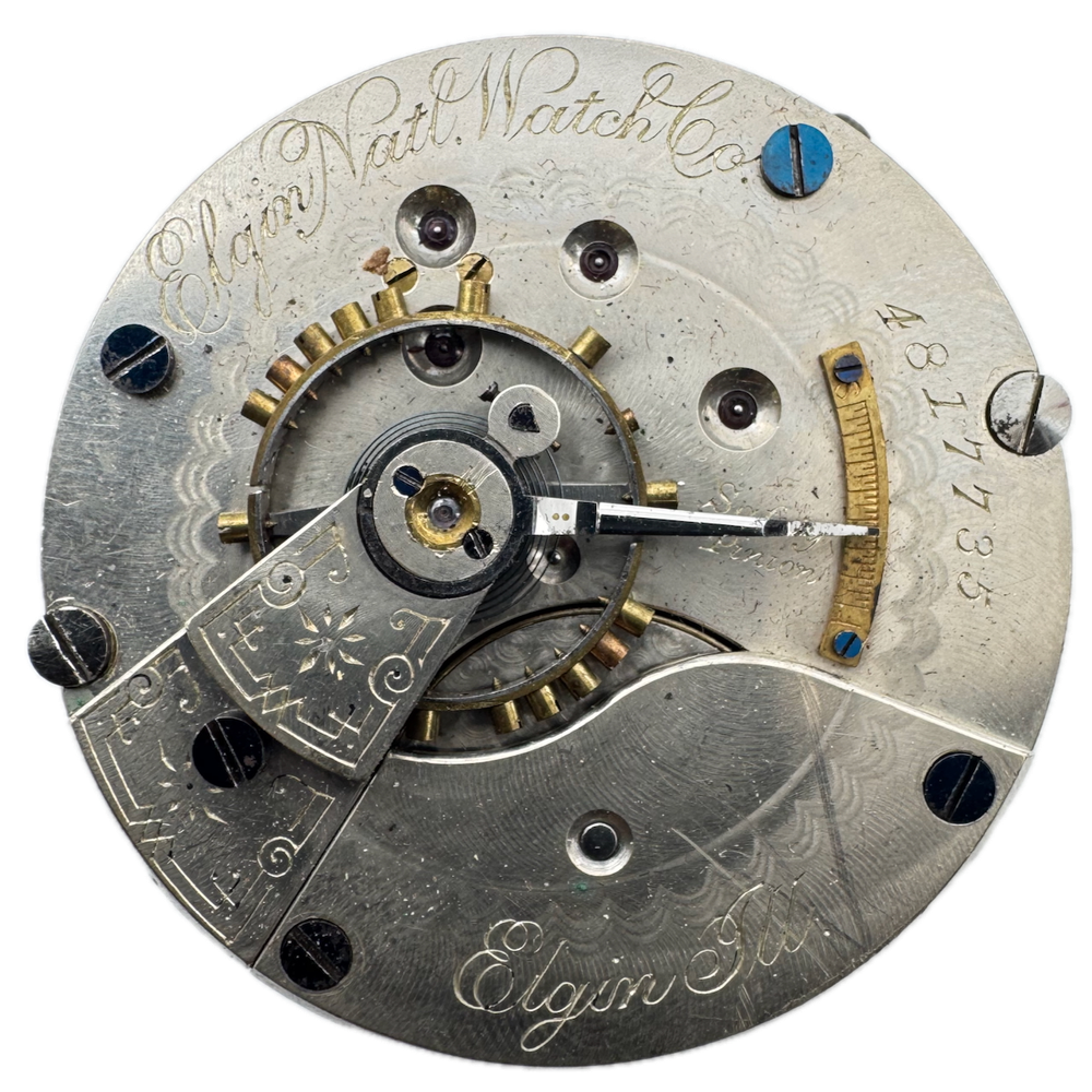 Antique 1893 Elgin 11 Jewel Hunter Pocket Watch Movement 18s 102 USA