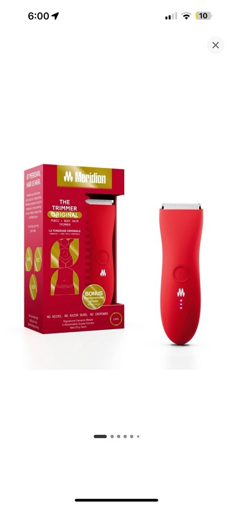 Meridian Hair Trimmer - Original  red-NEW FREE SHIPPING