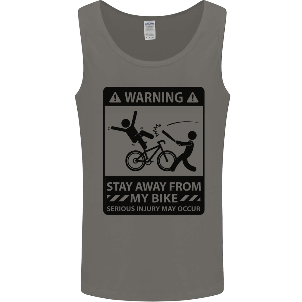 Stay Away From My Bike Cycling Cyclist Mens Vest Tank Top