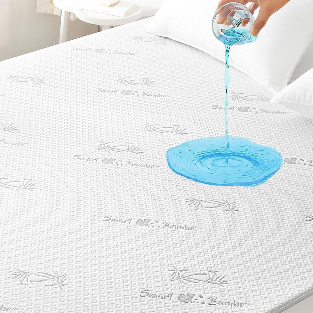 Full Size Waterproof Breathable Mattress Protector for Comfort and Protection-image