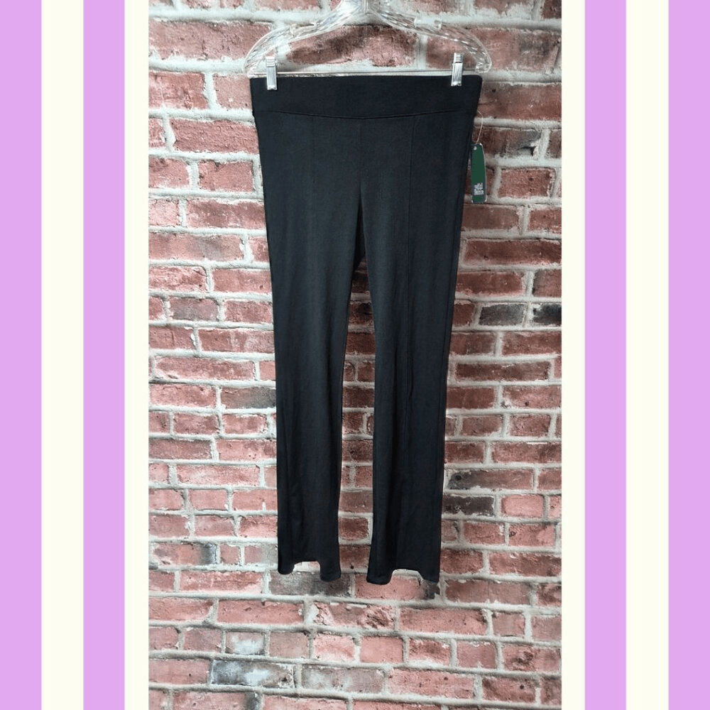 Wild Fable Flare Leggings M | Black Ribbed High Waisted Y2K Athleisure Coquette
