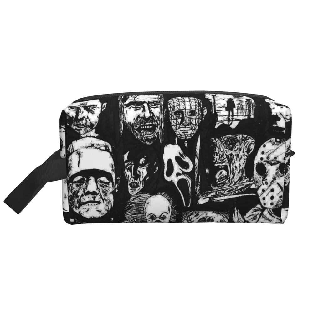 Horror Icons Women's Makeup Bag Travel Toiletry Storage Pouch