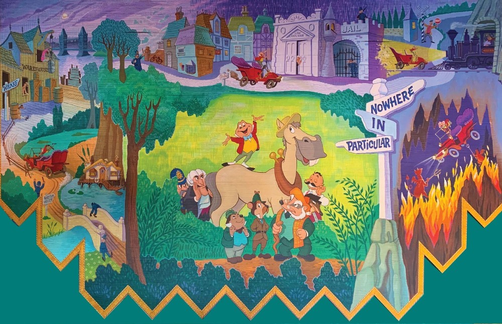 Mr Toads Wild Ride 13x19 Matte Disney Print Vintage Attraction Poster Art