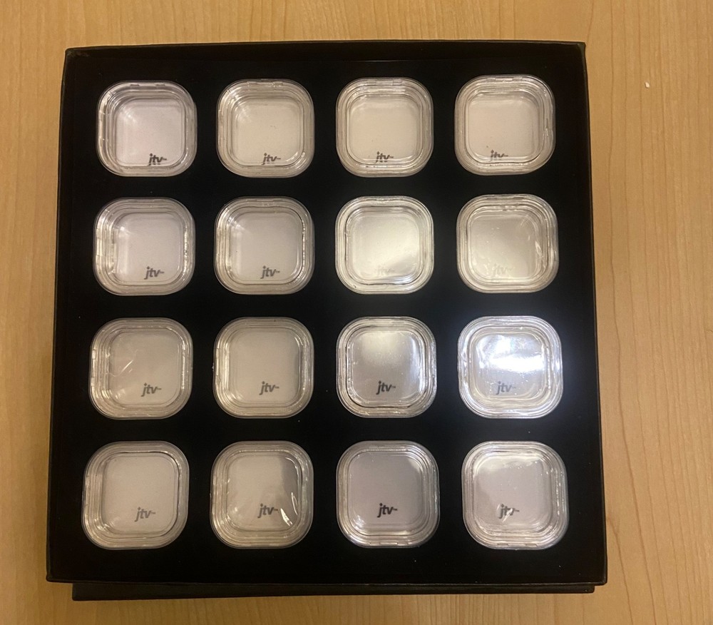 16 JTV Mini Black Box Display Containers for Loose Gemstones