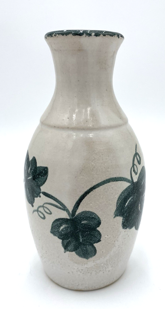 Vintage Nichols Pottery Majolica Ivy Vase Seagrove NC Signed 6.1 Inch Mint Condition