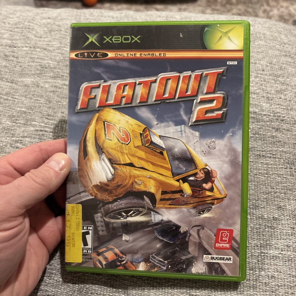 FlatOut 2 (Microsoft Xbox, 2006) TESTED ,CIB