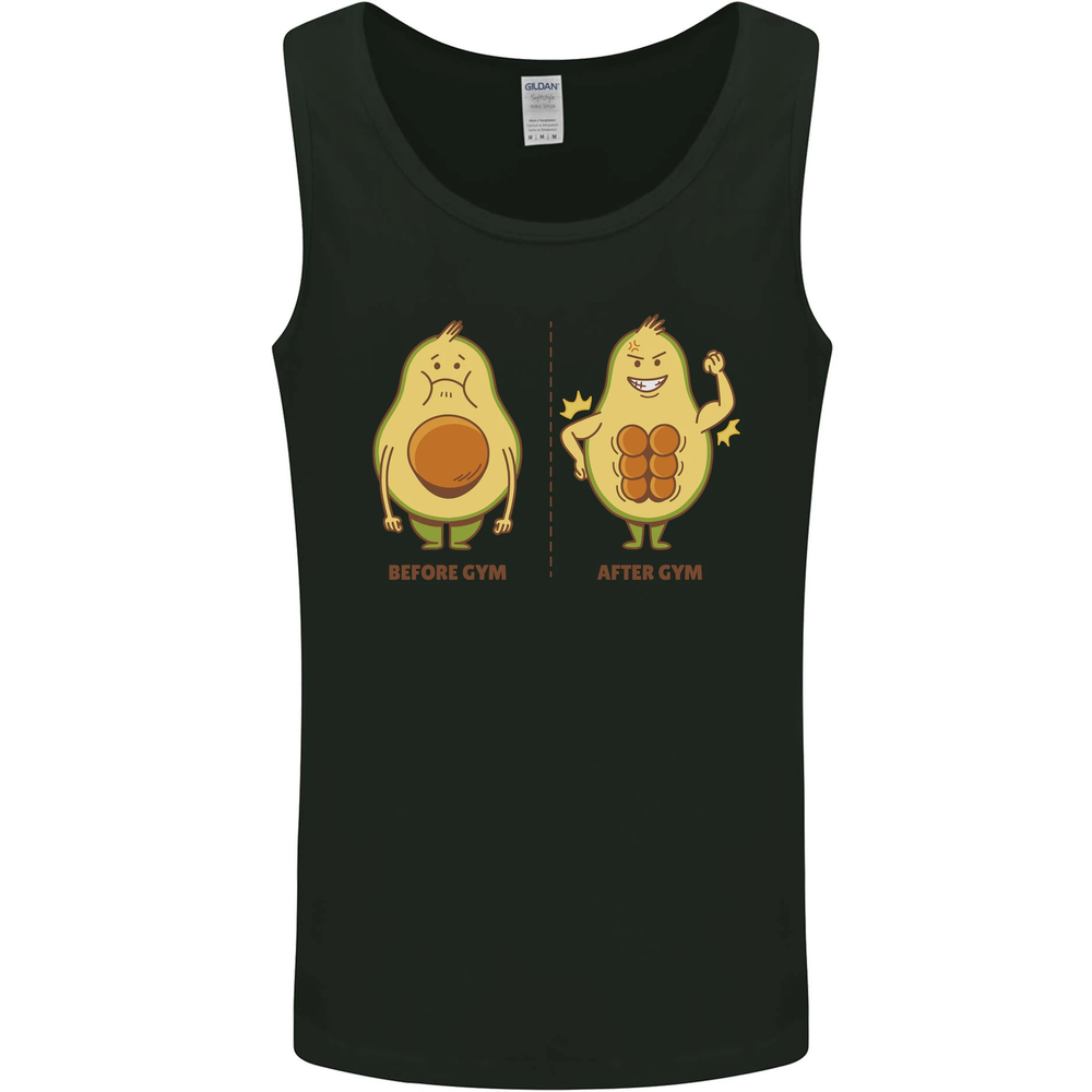 Avocado Gym Funny Fitness Training Healthy Mens Vest Tank Top