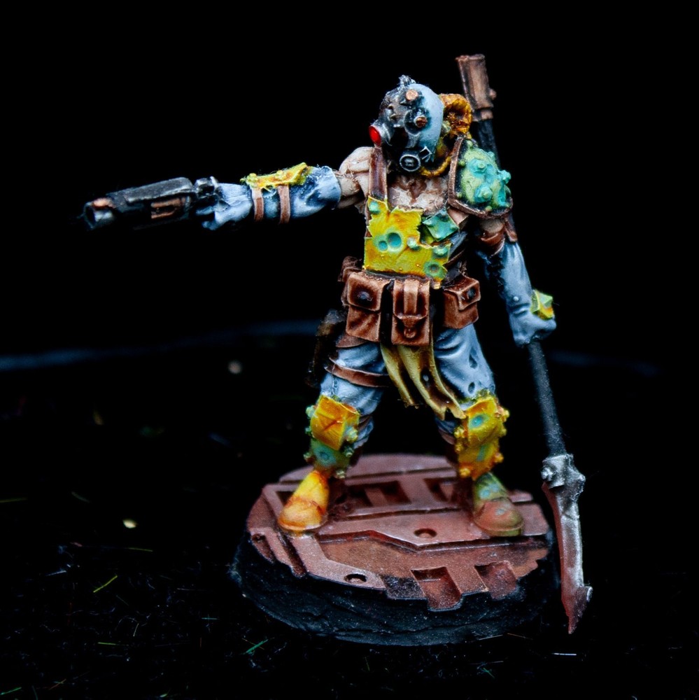 Warhammer 40 000 Exclusive Survivor Painted 28mm Necromunda Hired Guns Mad Dog