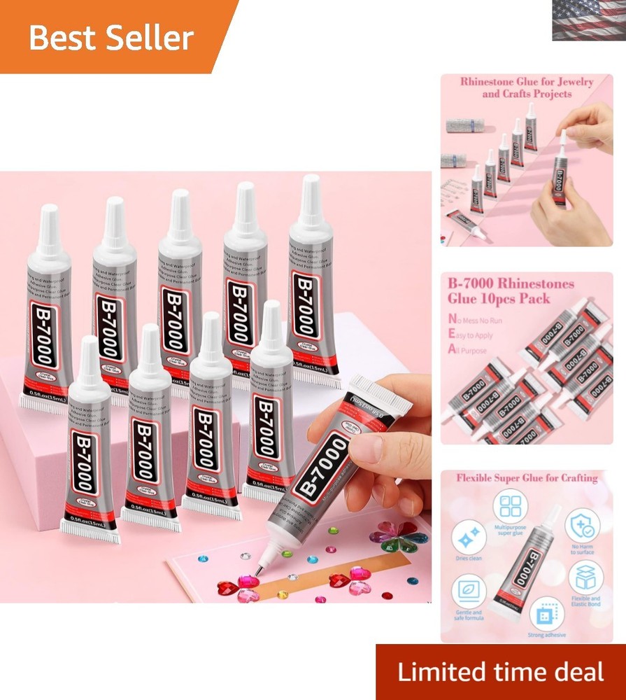 Precision Tip B7000 Glue Gel 150ml - Flexible Waterproof Adhesive for Crafts