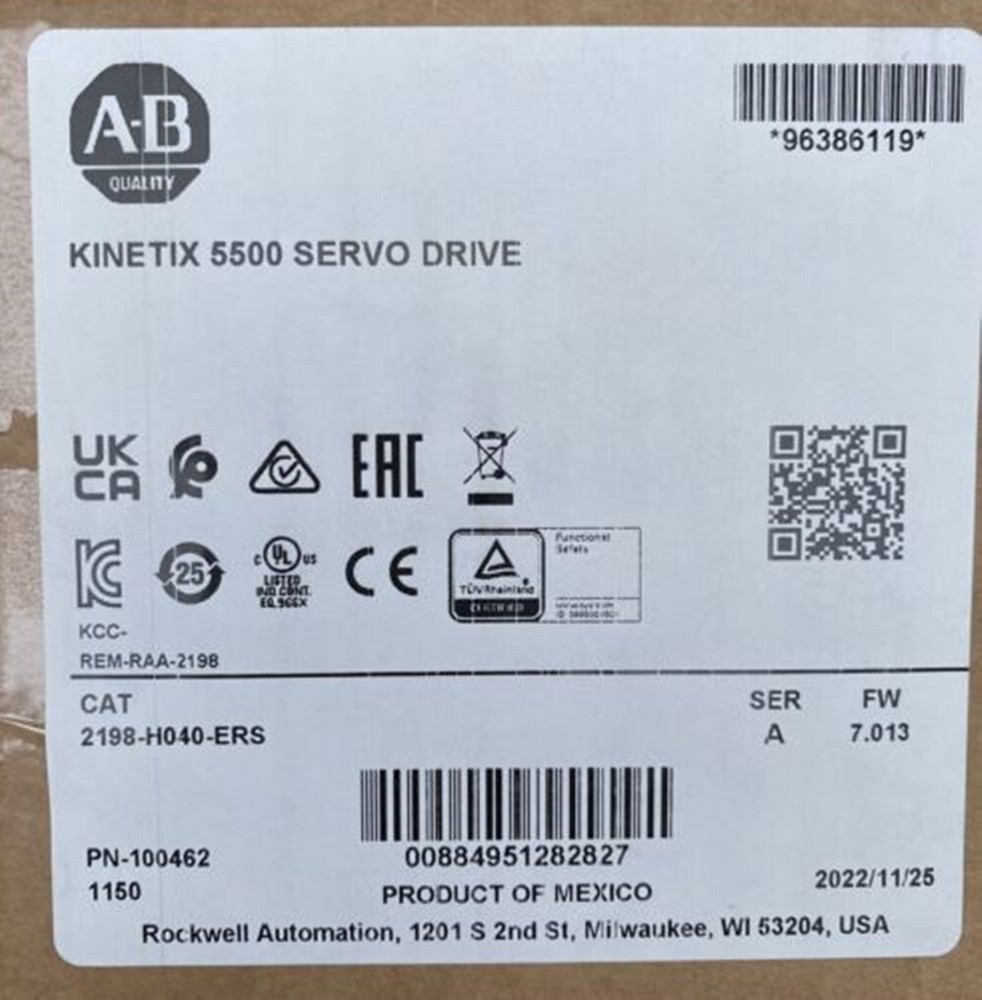 NEW Sealed Allen Bradley 2198-H040-ERS Kinetix 5500 Servo Drive 2198H040ERS