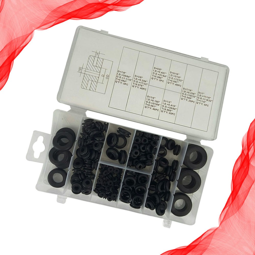180-Piece Guard Coil Car AC Compressor Seal Gasket Kit for Leak Repair