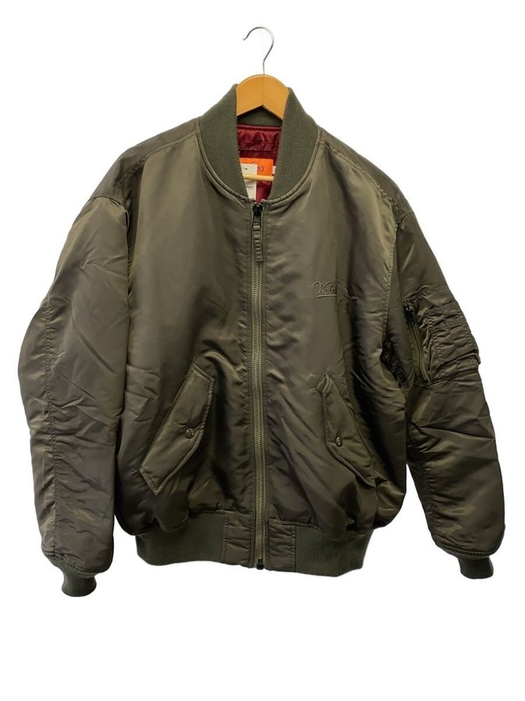 Keboz Flight Jacket/M/Nylon/Khk 3390
