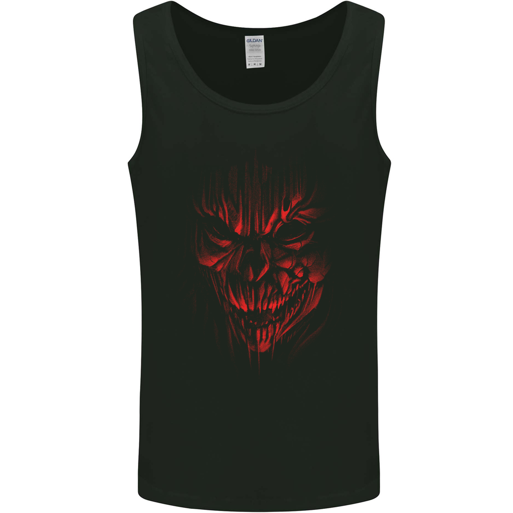 Demon Skull Devil Satan Grim Reaper Gothic Mens Vest Tank Top