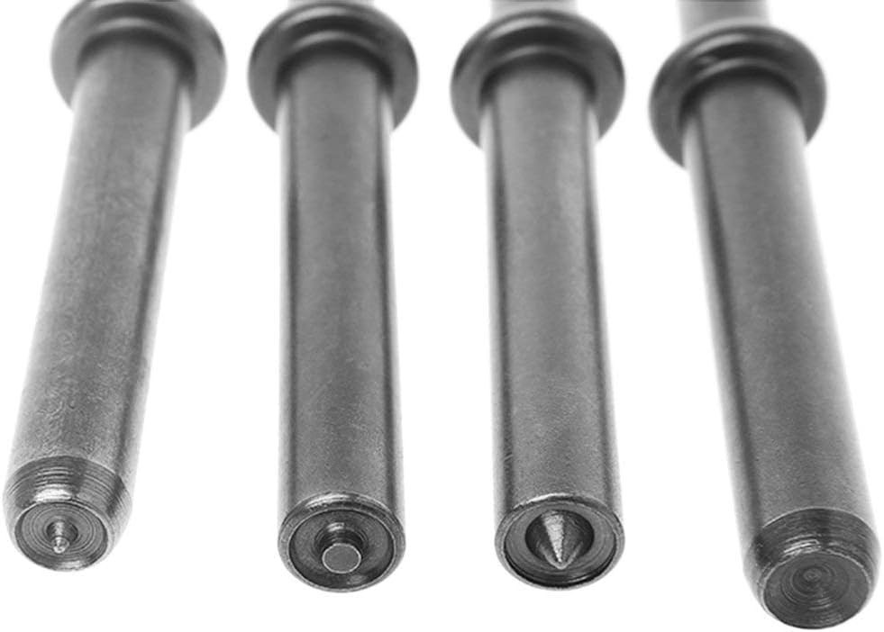 4 Pcs Pneumatic Air Rivet Hammer Set Heavy Duty Shank 0.401 Air Hammer Bits Tool