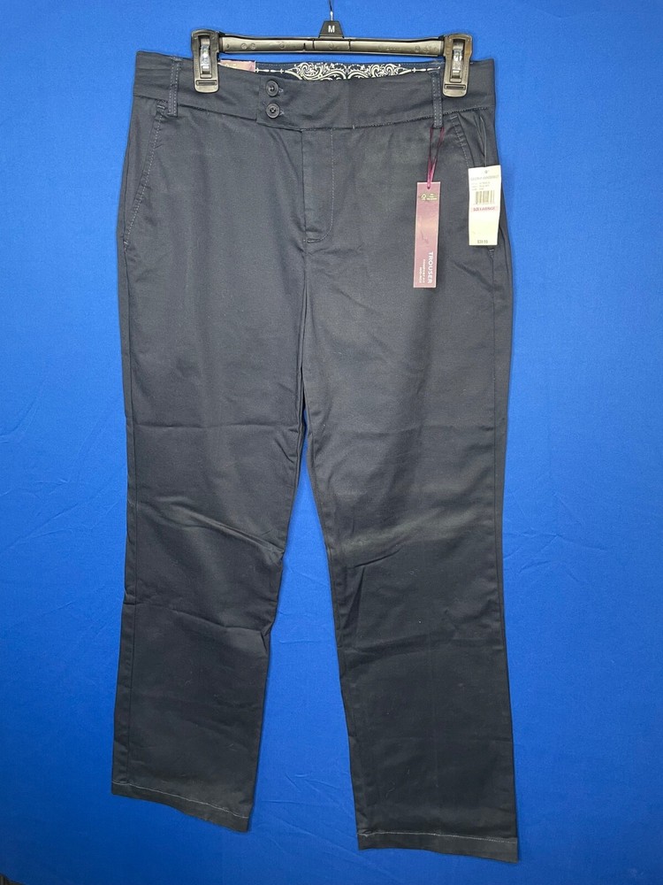 Gloria Vanderbilt Women’s Comfort Fit Mid-Rise Trouser Size 6 New With Tags