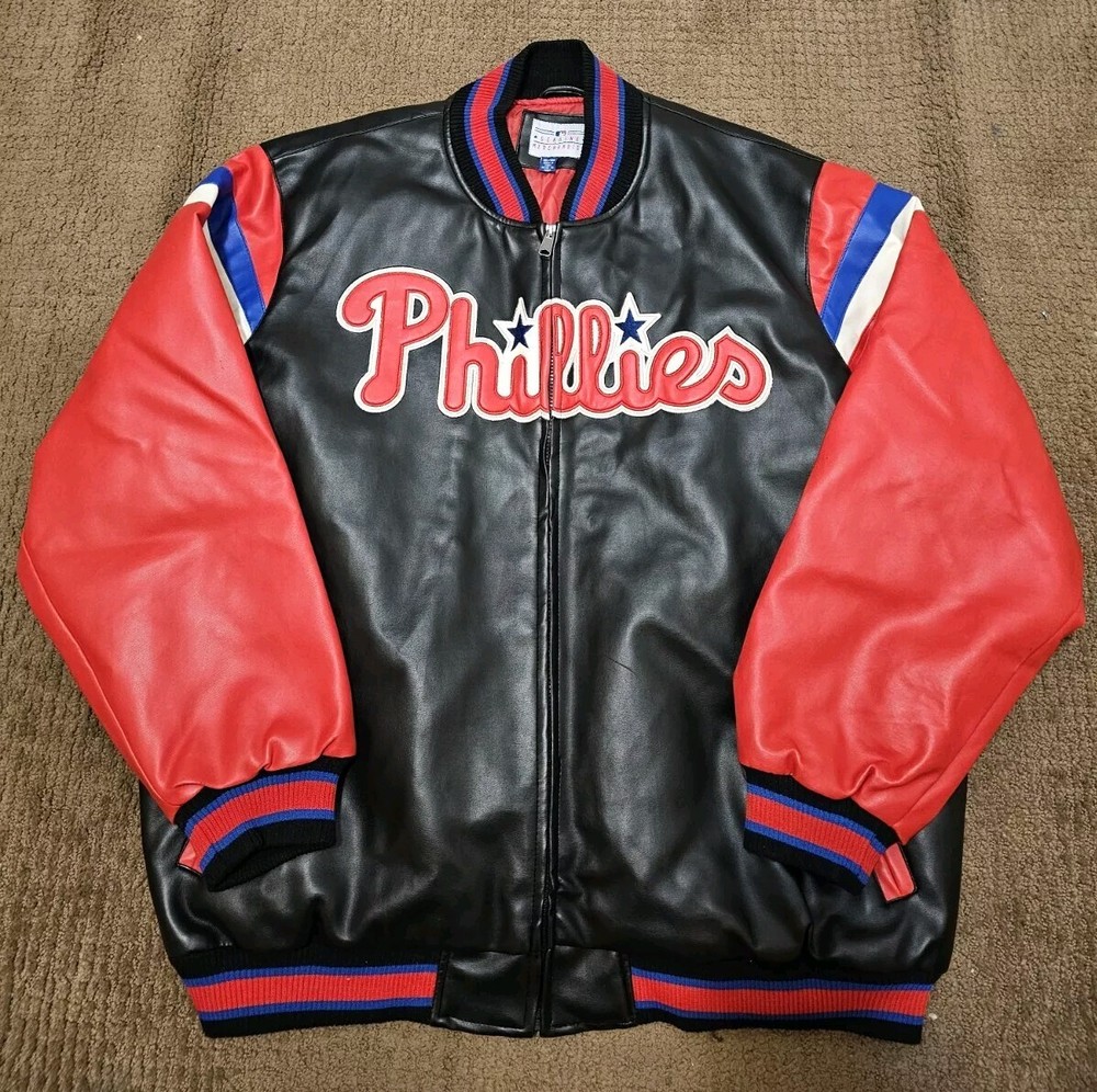 MLB Genuine Merchandise - PHILADELPHIA PHILLIES - Men's Leather JACKET - 2XL
