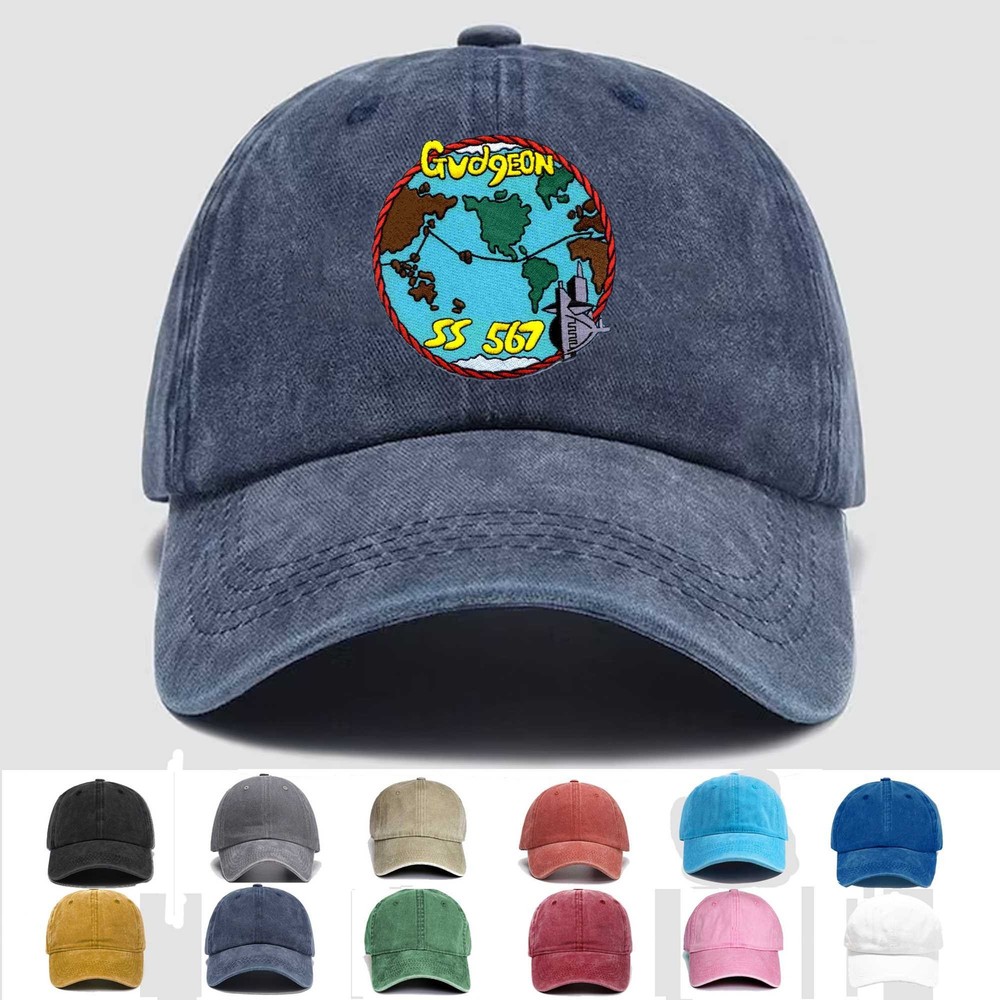 Custom Embroidered Hat SS-567 USS Gudgeon, Veteran Cap, Trucker Hat, Gift Idea