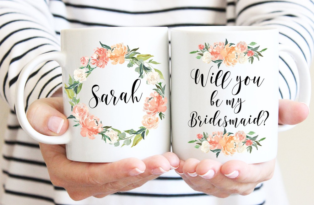 Personalized Bridesmaid Proposal Mug Bridesmaid Proposal Gift Bridesmaid