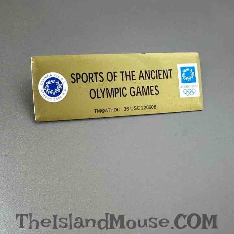 ATHENS 2004 OLYMPIC GAMES SPORT OF THE ANCIENT OLYMPIC GAMES 776 BC Pin (U1:126)