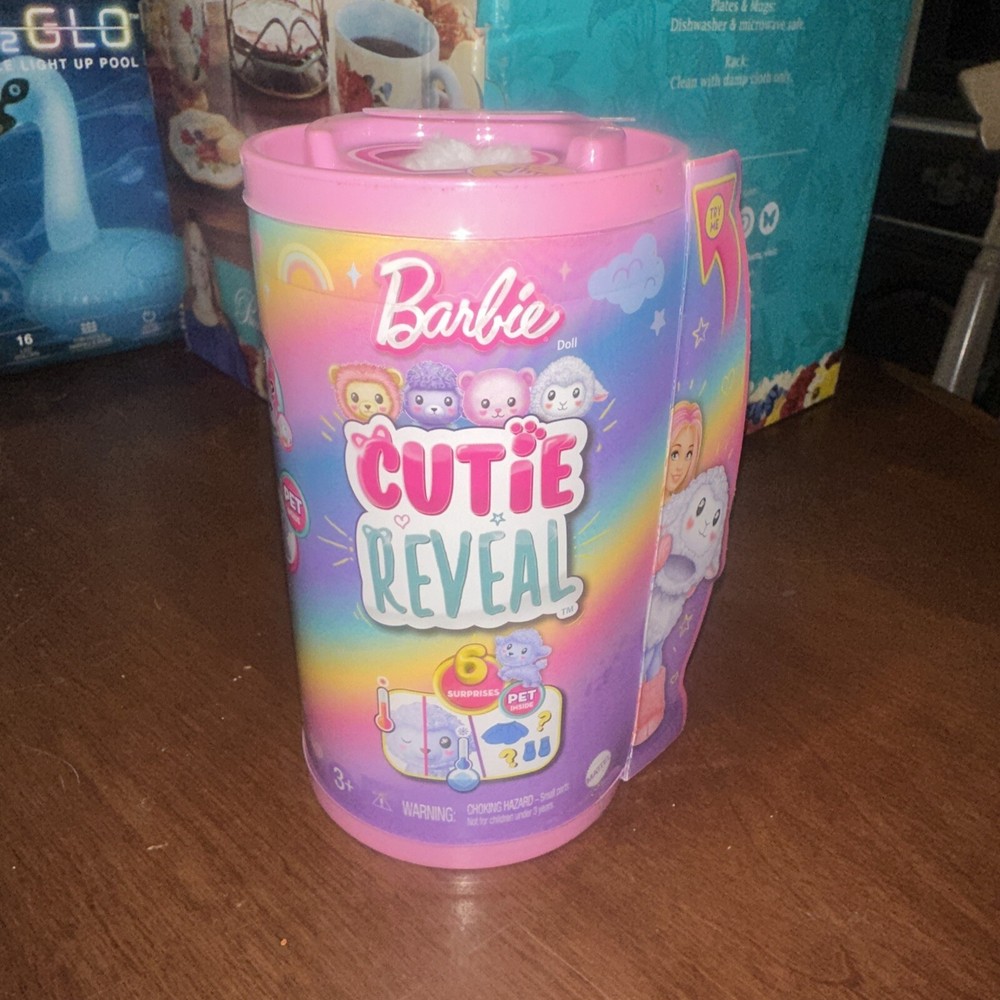 Barbie Chelsea Cutie Reveal Small Doll & Accessories Plush Lamb, Blonde Costume