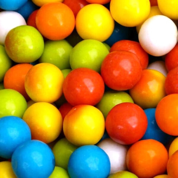 Lightning Bolts Sour 1 Inch Candy Bulk Vending Gumballs 2 LB Free Shipping 48 States