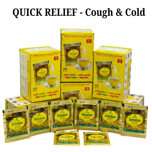 Ayurvedic Herbal Samahan Tea - Natural Cough & Cold Treatment, 30 Sachets