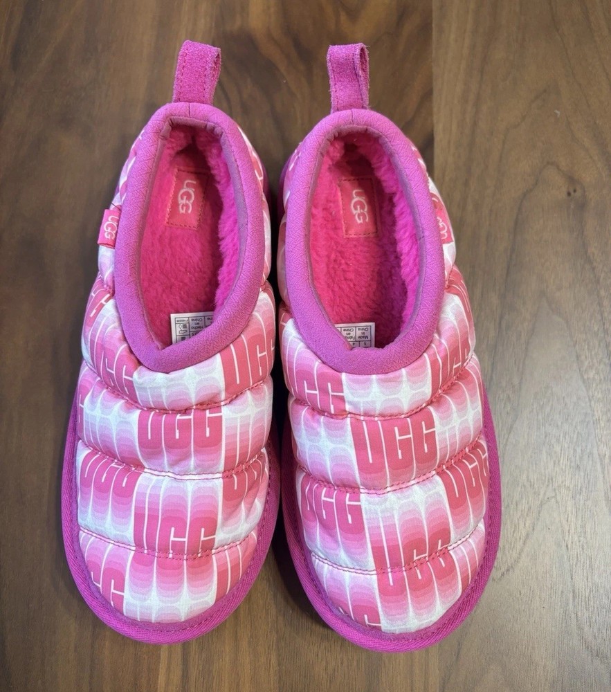 NEW Kids PINK UGG Tasman LTA Wavelength Slippers size 5 - 1137490K