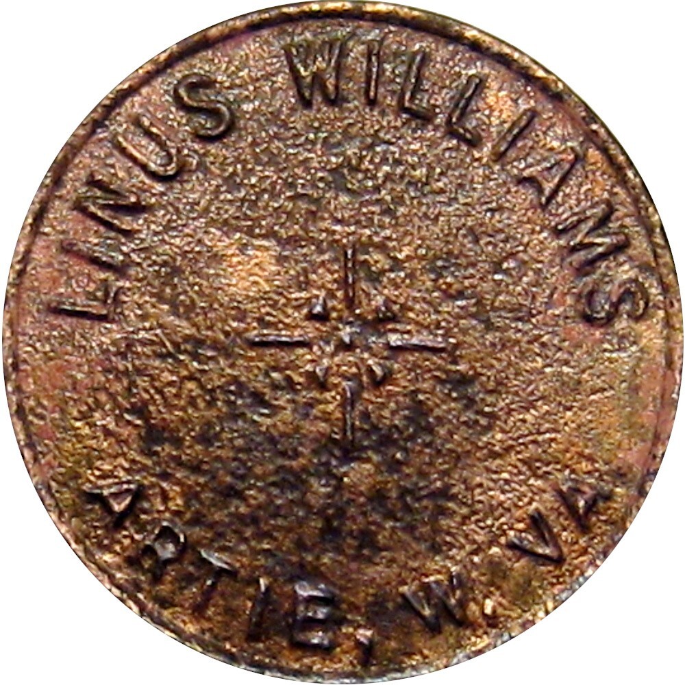 1930 Artie West Virginia R8 Lumber Scrip Good For Token Linus Williams 25 Cents