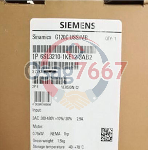 1piece Siemens Inverter 6SL3210-1KE12-3AB2 6SL3 210-1KE12-3AB2 NEW