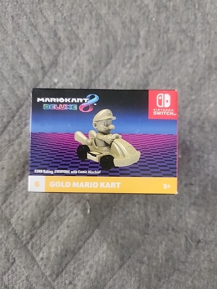Gold Mario Racer Mario Kart 8 Deluxe Happy Meal 2024 Racing Car Toy Y22 New