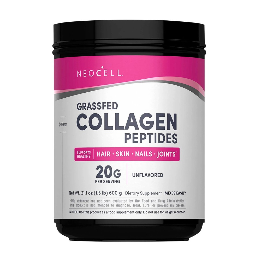 NeoCell Super Collagen Peptides Unflavored Powder Collagen 21.2 oz (NO SHIP CA)