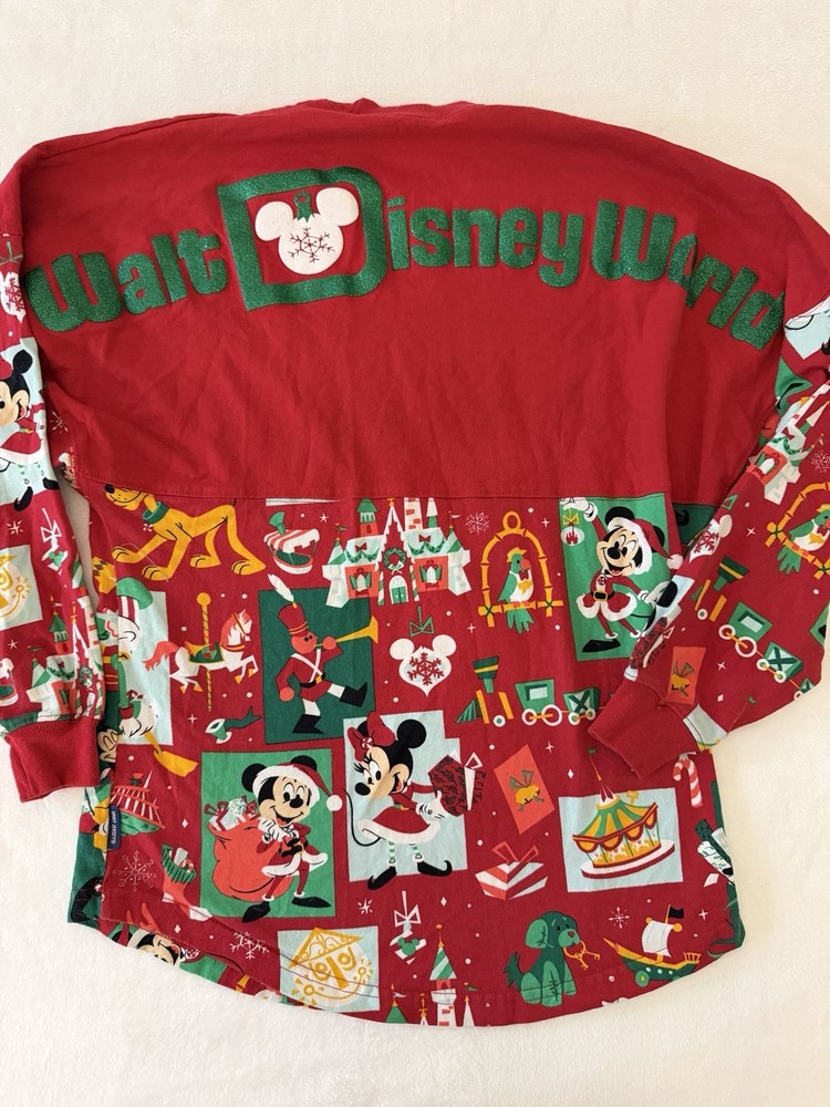 WDW Disney World NWT XS Mickey & Friends Christmas Spirit Jersey Adult