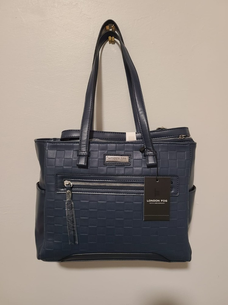 Stylish London Fog leather designer handbag for women