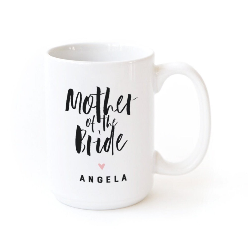 Mother Of The Bride Personalized Porcelain Ceramic Coffee Mug Wedding Gift For