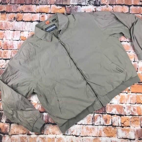 Members Only Mens Gray Racer Bomber Jacket Size XL-image