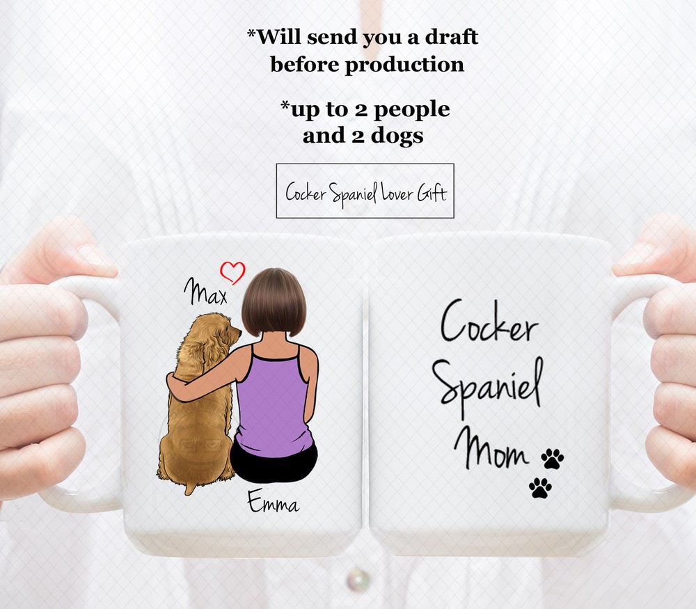 Custom Cocker Spaniel Mug Cocker Spaniel Dad Mug Cocker Spaniel Mom Mug Cocker