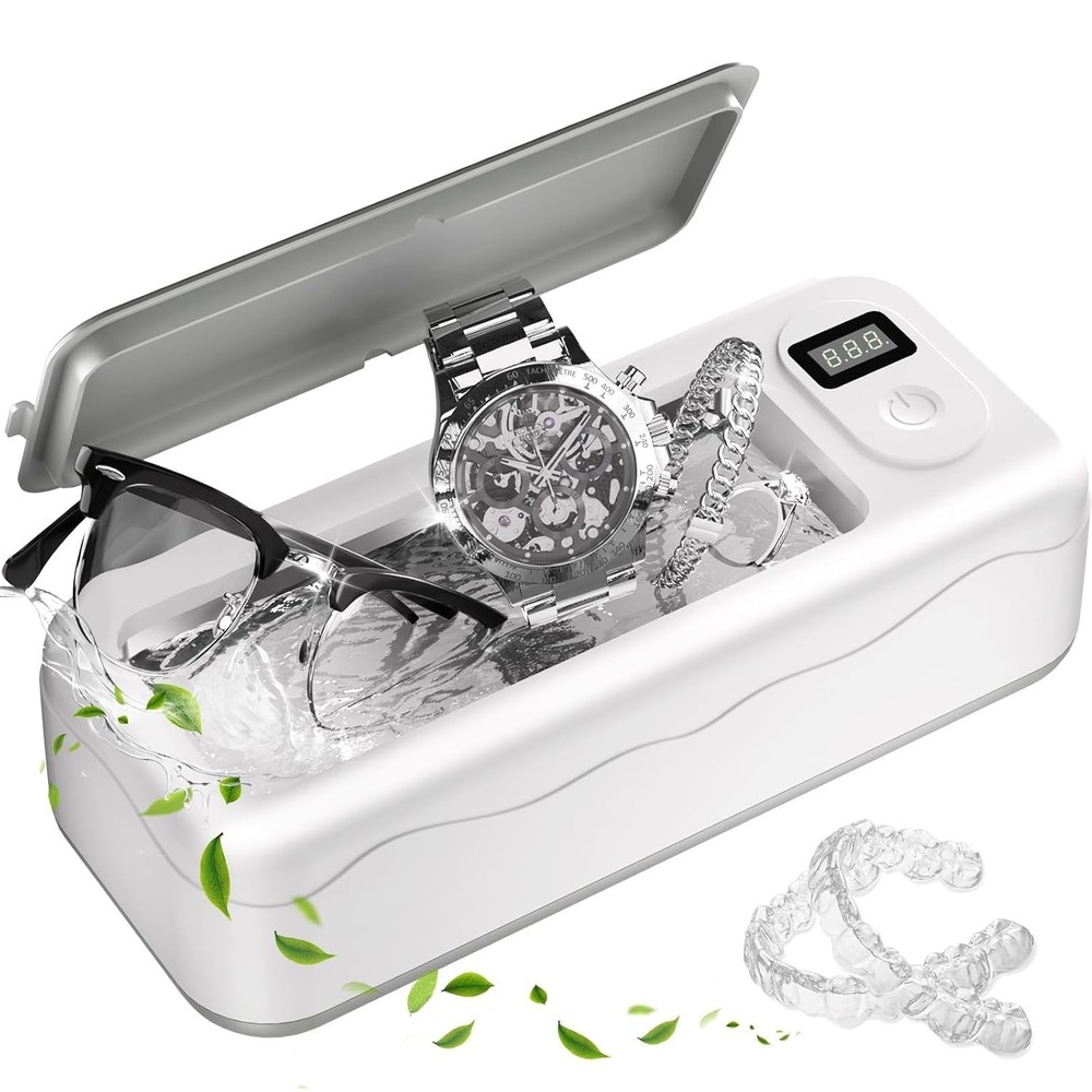 Professional 45kHz Ultrasonic Jewelry Cleaner – Sonic Cleaning Machine with Digital Timer