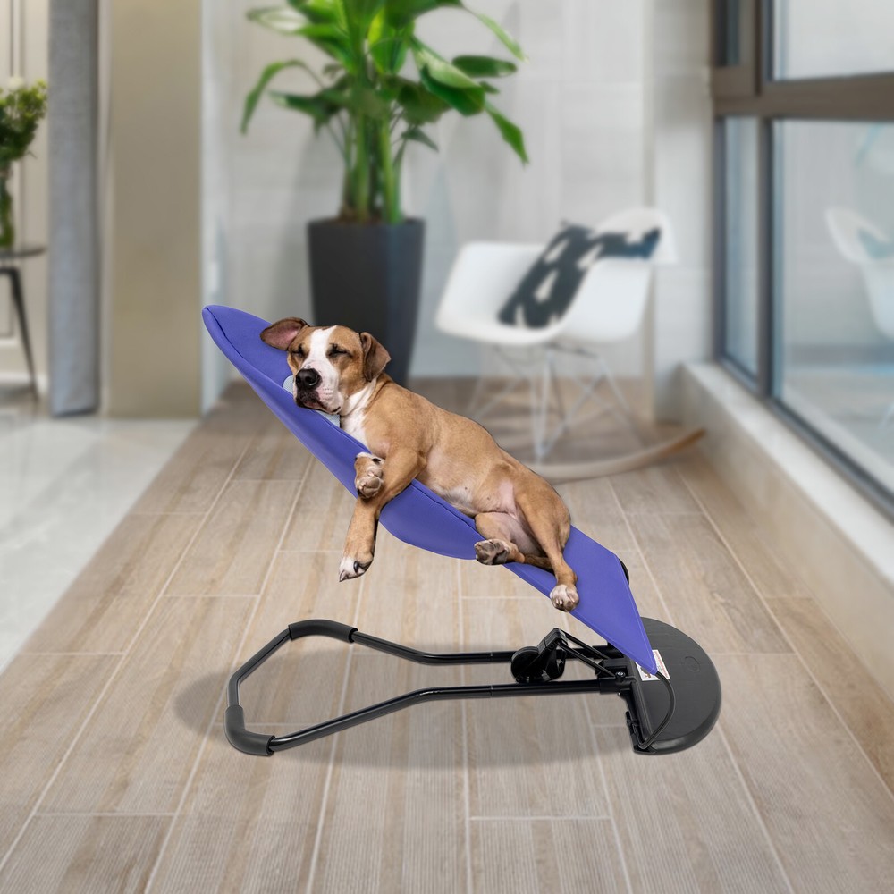 Portable Rocking Pet Bed for Cats and Dogs with Snoring Chair Design