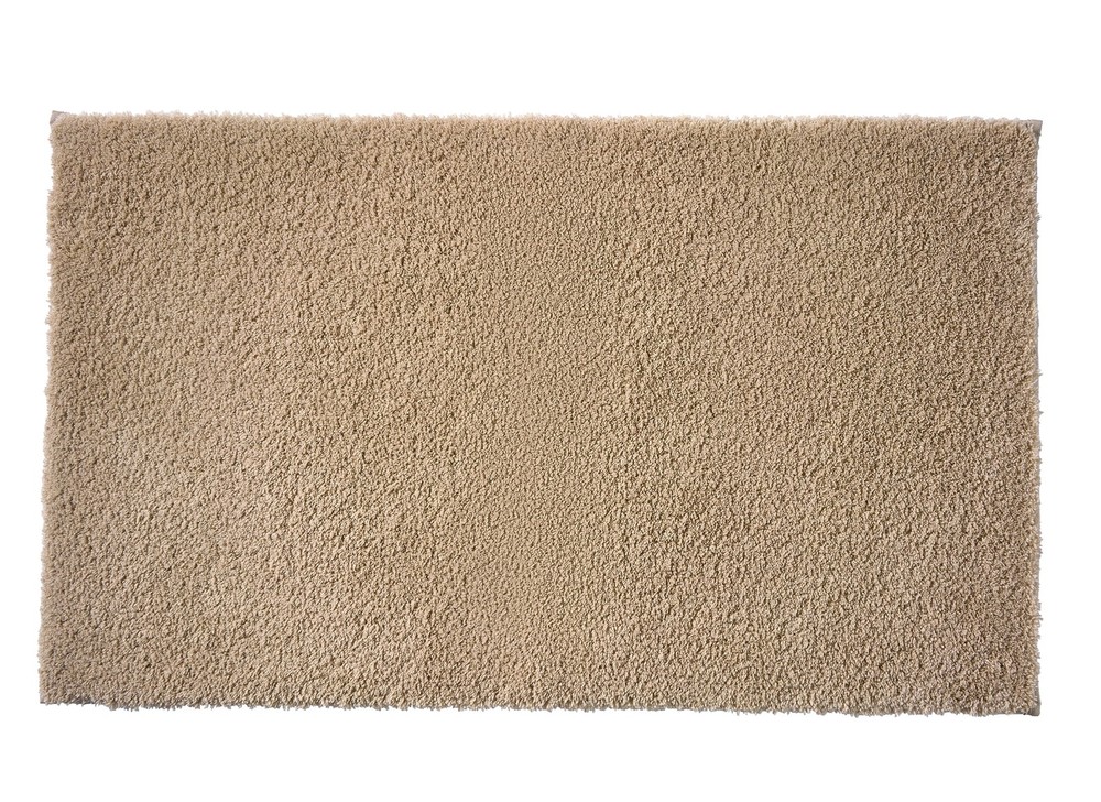 Ultra Soft Polyester Bath Mat 20x34 Inches in Almond Biscuit