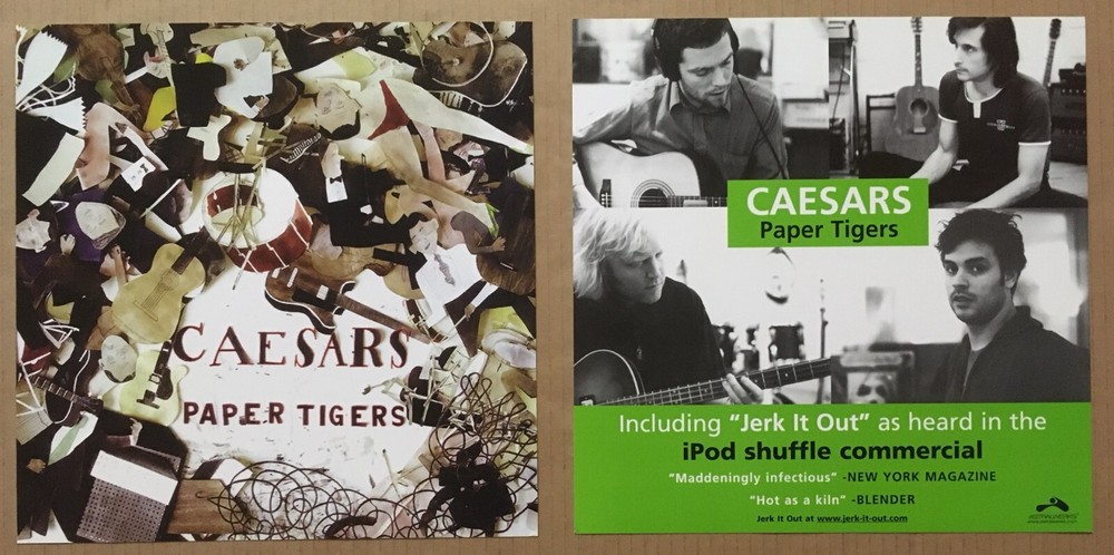Vintage 2005 CAESARS Tigers CD Promo Poster Set 12x12 MINT