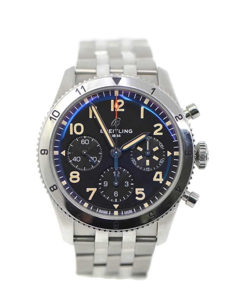 Breitling Avi P-51 Mustang Stainless Steel Chronograph Watch A23380